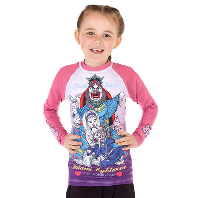 Kids Meerkatsu Alice in Jiu-Jitsu Land Rash Guard